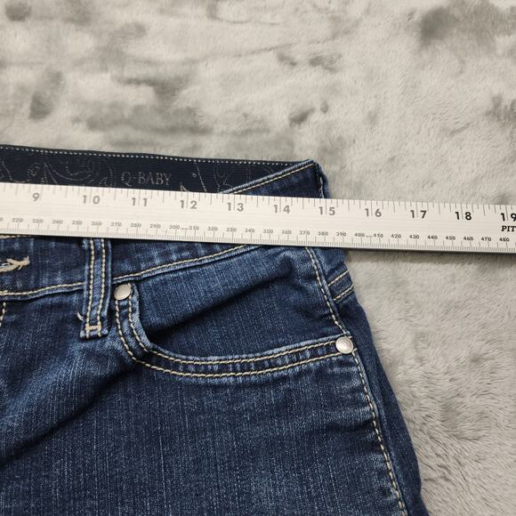 Wrangler Jeans Womens 9/10 X 30 Blue Ultimate Riding Q-Baby Mid-Rise Bootcut - Picture 10 of 14